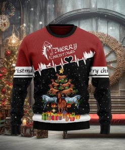 Equine Elegance Meets Holiday Spiri Horse Christmas Tree Ugly Christmas Sweater