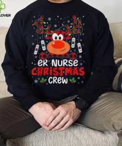 Er Nurse Christmas Crew Cute Reindeer Xmas Love Nurse Life Shirt