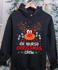 Er Nurse Christmas Crew Cute Reindeer Xmas Love Nurse Life Shirt