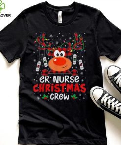 Er Nurse Christmas Crew Cute Reindeer Xmas Love Nurse Life Shirt
