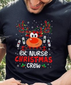Er Nurse Christmas Crew Cute Reindeer Xmas Love Nurse Life Shirt