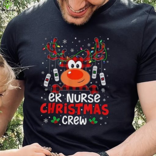Er Nurse Christmas Crew Cute Reindeer Xmas Love Nurse Life Shirt