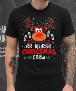 Er Nurse Christmas Crew Cute Reindeer Xmas Love Nurse Life Shirt