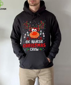 Er Nurse Christmas Crew Cute Reindeer Xmas Love Nurse Life Shirt