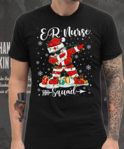 Er Nurse Squad Nurse Christmas Dabbing Santa Xmas Pajama Shirt