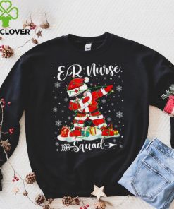 Er Nurse Squad Nurse Christmas Dabbing Santa Xmas Pajama Shirt