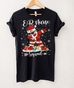 Er Nurse Squad Nurse Christmas Dabbing Santa Xmas Pajama Shirt