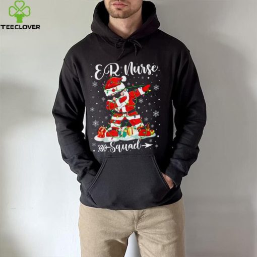Er Nurse Squad Nurse Christmas Dabbing Santa Xmas Pajama Shirt