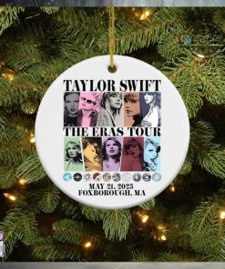 Eras Tour Ornament Custom Text Upload Photo Taylor Swift Christmas Double Sided Ceramic Ornament Taylor Swift Merch Near Me Swifties Concert Tree Decoration