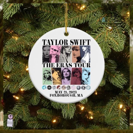 Eras Tour Ornament Custom Text Upload Photo Taylor Swift Christmas Double Sided Ceramic Ornament Taylor Swift Merch Near Me Swifties Concert Tree Decoration