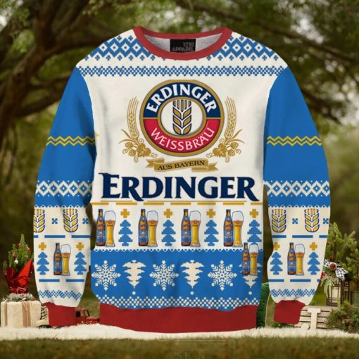 Erdinger Alcohol Free Wheat Beer 3D All Printed Ugly Christmas Sweater