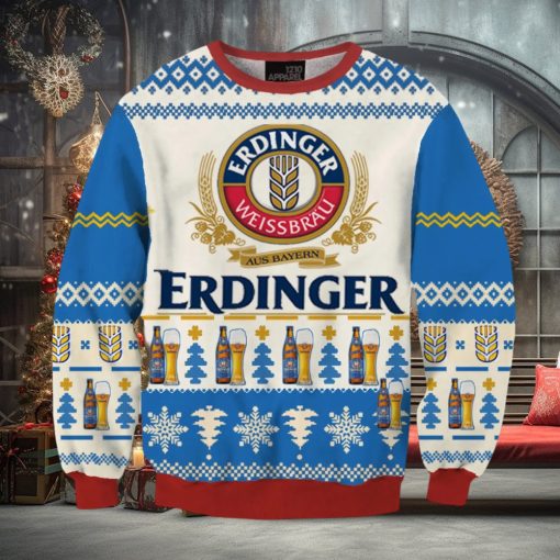 Erdinger Alcohol Free Wheat Beer 3D All Printed Ugly Christmas Sweater