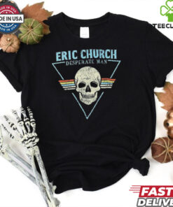 Eric Church Desperate Man The Delta Skull T shirts