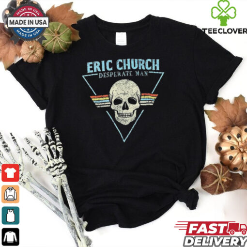 Eric Church Desperate Man The Delta Skull T shirts
