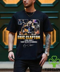 Eric Clapton 1945 – 2024 Thank You For The Memories Signature Shirt