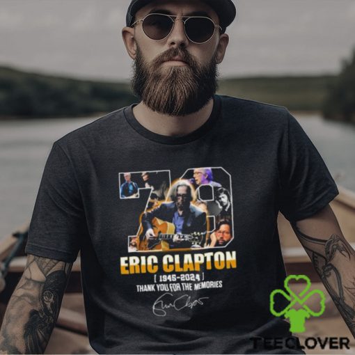 Eric Clapton 1945 – 2024 Thank You For The Memories Signature Shirt