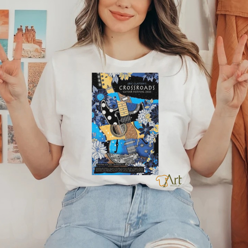 Eric Clapton Los Angeles, CA September 23 24, 2023 Event poster shirt Eric Clapton Los Angeles, CA September 23 24, 2023 Event poster shirt