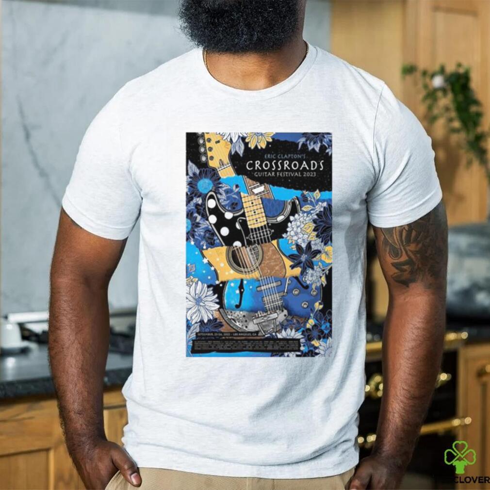 Eric Clapton Los Angeles, CA September 23 24, 2023 Event poster shirt Eric Clapton Los Angeles, CA September 23 24, 2023 Event poster shirt