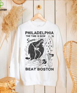 Eric Kenney Philadelphia The Time Is Now 76 Sixers Beat Boston hoodie, sweater, longsleeve, shirt v-neck, t-shirt