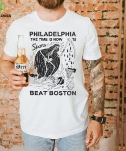 Eric Kenney Philadelphia The Time Is Now 76 Sixers Beat Boston hoodie, sweater, longsleeve, shirt v-neck, t-shirt