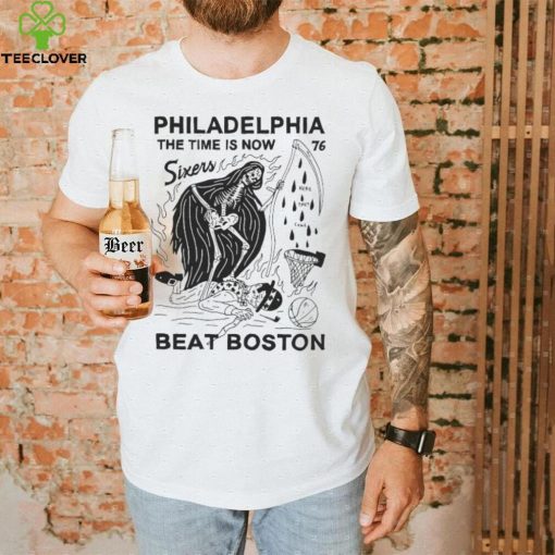 Eric Kenney Philadelphia The Time Is Now 76 Sixers Beat Boston hoodie, sweater, longsleeve, shirt v-neck, t-shirt