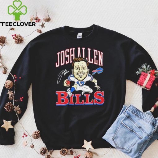 Eric Wood Wearing Bills Josh Allen Signature hoodie, sweater, longsleeve, shirt v-neck, t-shirt