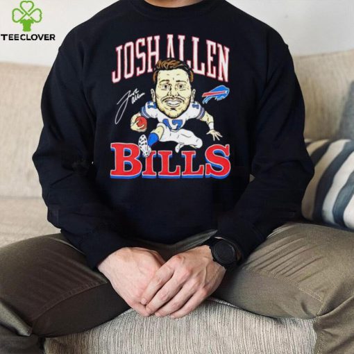 Eric Wood Wearing Bills Josh Allen Signature hoodie, sweater, longsleeve, shirt v-neck, t-shirt