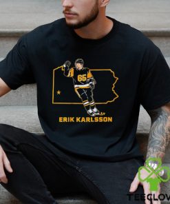 Erik Karlsson 65 Pittsburgh Penguins state star shirt