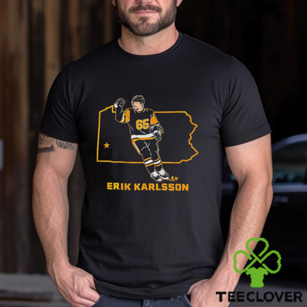 Erik Karlsson 65 Pittsburgh Penguins state star shirt Erik Karlsson 65 Pittsburgh Penguins state star shirt