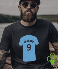 Erling Haaland Manchester City 2023 Jersey Icon Illustration Football T Shirt Unisex