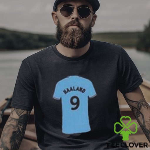Erling Haaland Manchester City 2023 Jersey Icon Illustration Football T Shirt Unisex