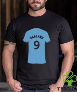 Erling Haaland Manchester City 2023 Jersey Icon Illustration Football T Shirt Unisex