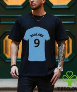 Erling Haaland Manchester City 2023 Jersey Icon Illustration Football T Shirt Unisex