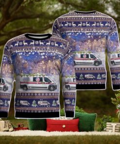 Escalon Community Ambulance AOP Ugly Sweater Gift For Christmas