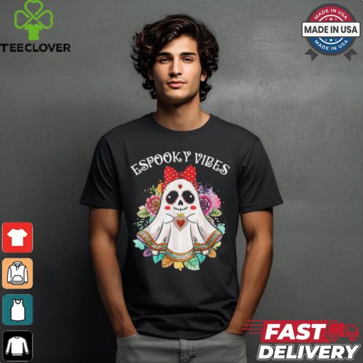 Espooky vibes maestra spanish mexican teacher halloween shirt