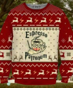 Espresso Patronum Coffee Lover Ugly Christmas Wool Harry Potter Sweater