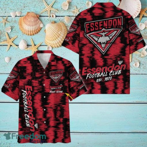 Essendon Bombers AFL Hawaiian Shirt Trending Design Custom Name