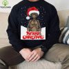 Baby Yoda Reindeer And Santa Groot Hug Buffalo Bills Christmas Light Shirt