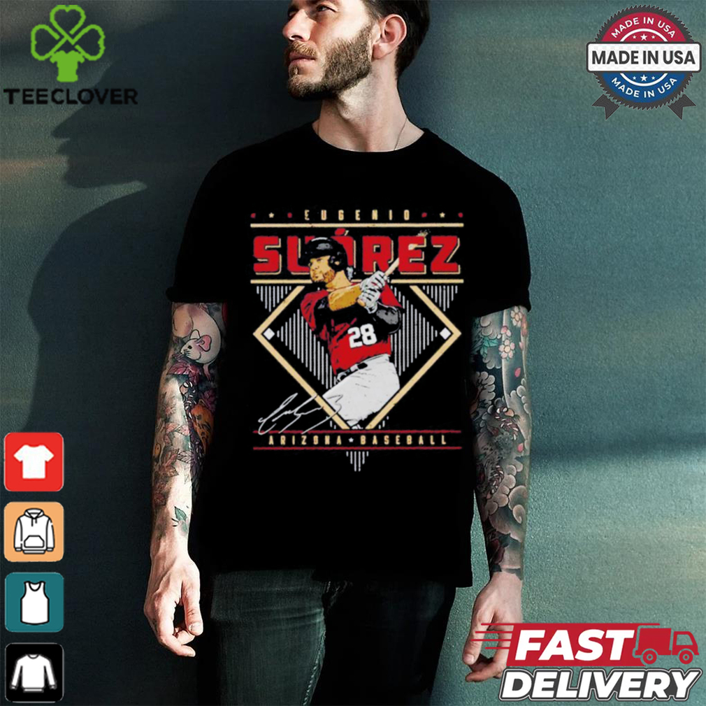 Eugenio Suarez Arizona Diamondbacks signature diamond baseball shirt Eugenio Suarez Arizona Diamondbacks signature diamond baseball shirt