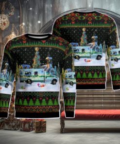 Eureka County Emergency Medical Service AOP Ugly Sweater Gift For Christmas