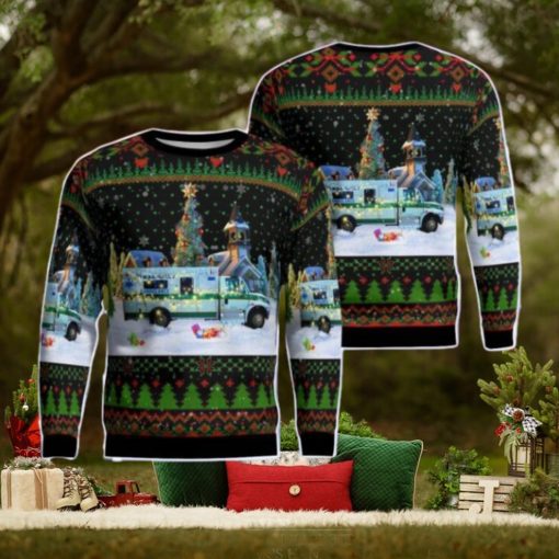 Eureka County Emergency Medical Service AOP Ugly Sweater Gift For Christmas