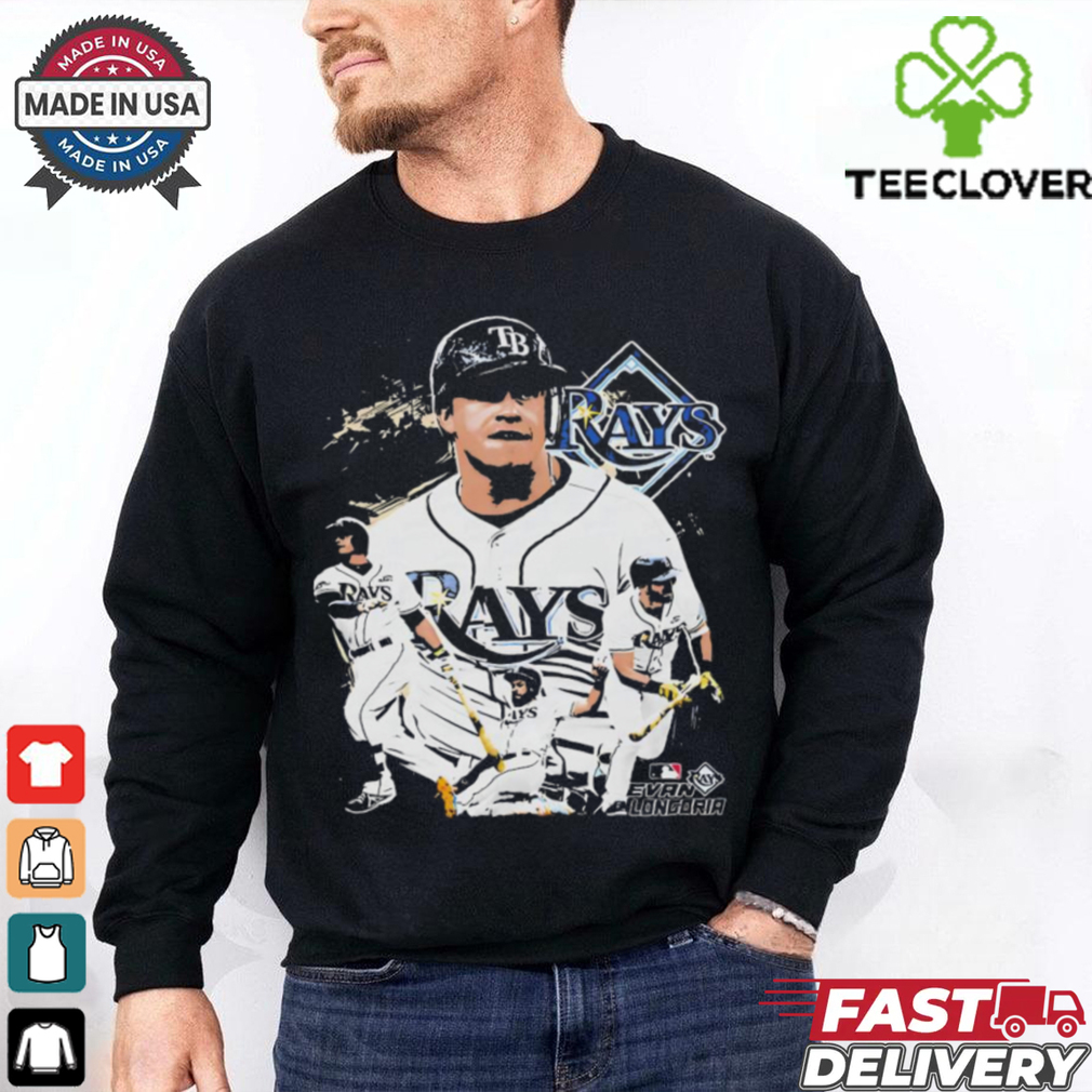 Evan LongoriaTampa Bay Rays MLB baseball poster graphic shirt Evan LongoriaTampa Bay Rays MLB baseball poster graphic shirt