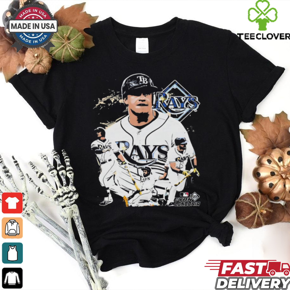 Evan LongoriaTampa Bay Rays MLB baseball poster graphic shirt Evan LongoriaTampa Bay Rays MLB baseball poster graphic shirt