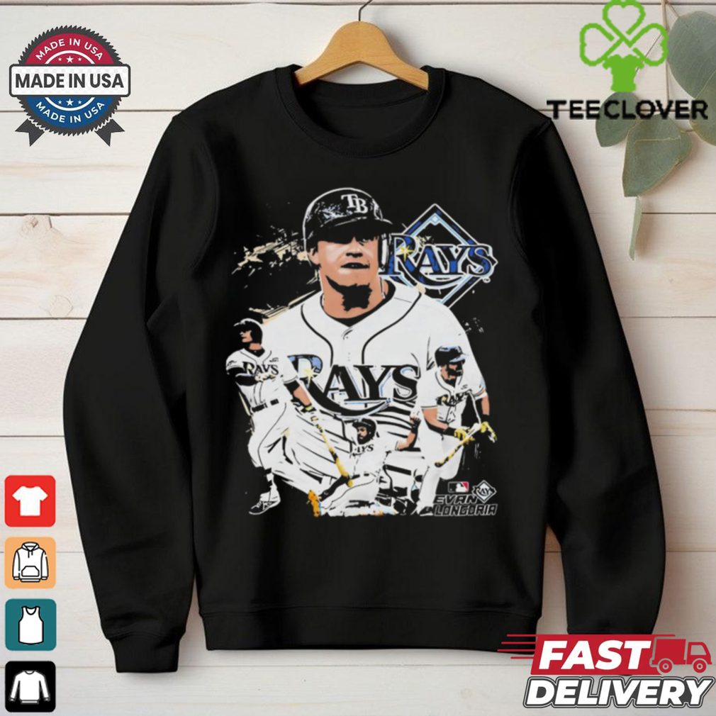 Evan LongoriaTampa Bay Rays MLB baseball poster graphic shirt Evan LongoriaTampa Bay Rays MLB baseball poster graphic shirt