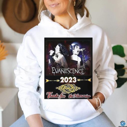 Evanescence 2023 thanks for the memories shirt