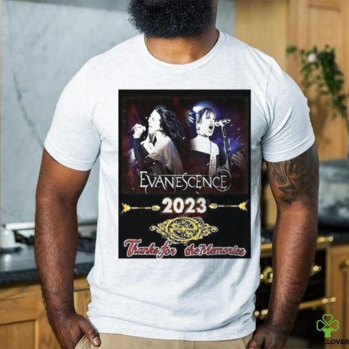 Evanescence 2023 thanks for the memories shirt