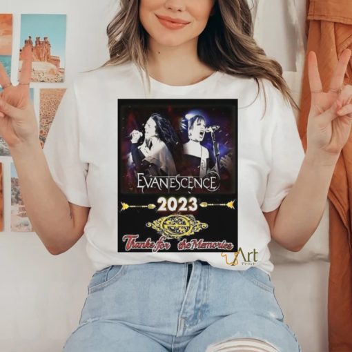 Evanescence 2023 thanks for the memories shirt