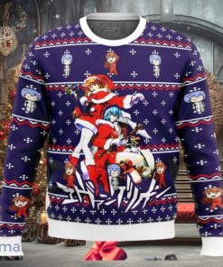 Evangelion Holiday Ugly Sweater Christmas Style Gift For Men And Women