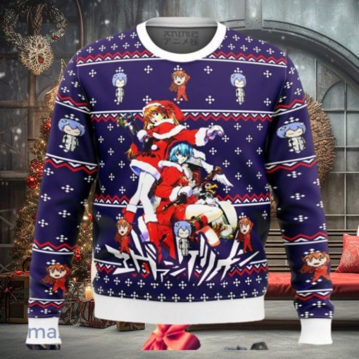 Evangelion Holiday Ugly Sweater Christmas Style Gift For Men And Women