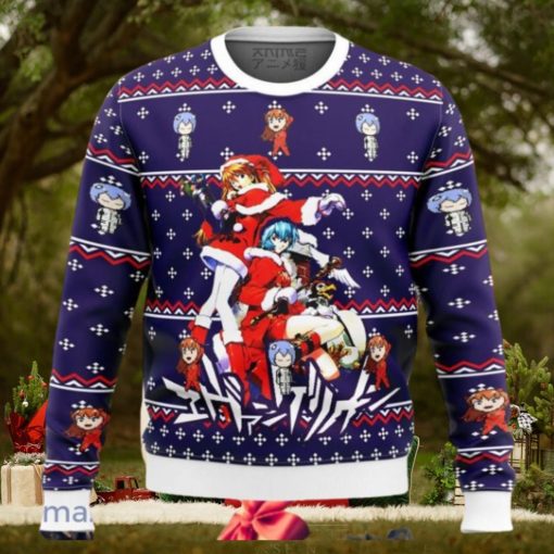 Evangelion Holiday Ugly Sweater Christmas Style Gift For Men And Women